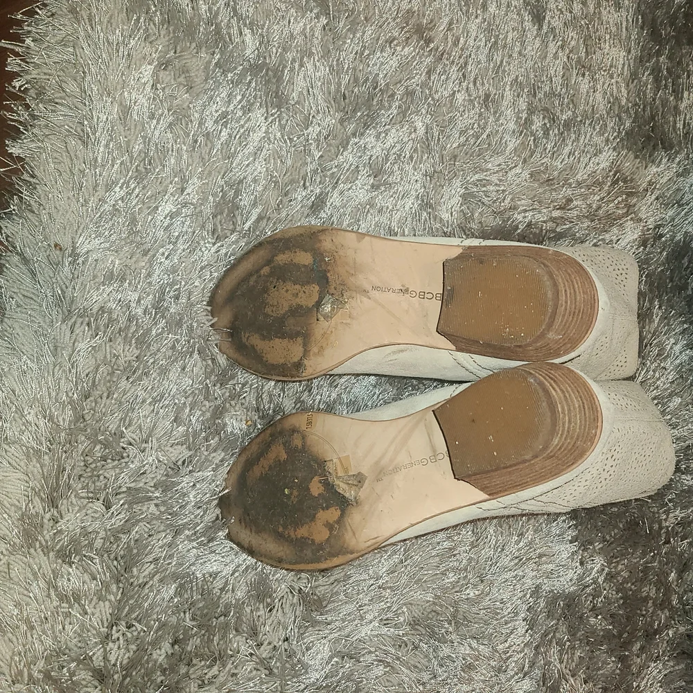 BCBG Beige Western Ankle Boots - Picture 8 of 9